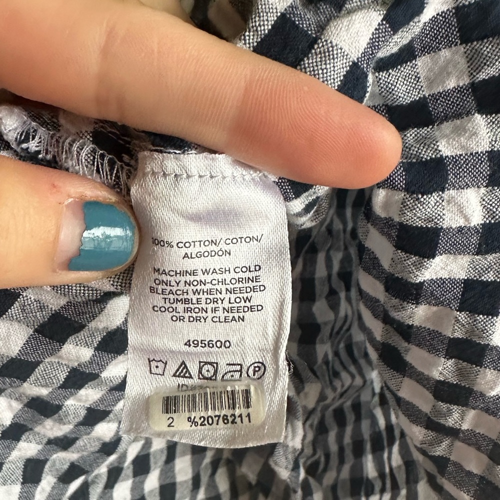 Loft Gingham Wrap Blouse - image 6